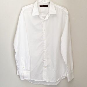 Perry Ellis Dress Shirt White Size Large